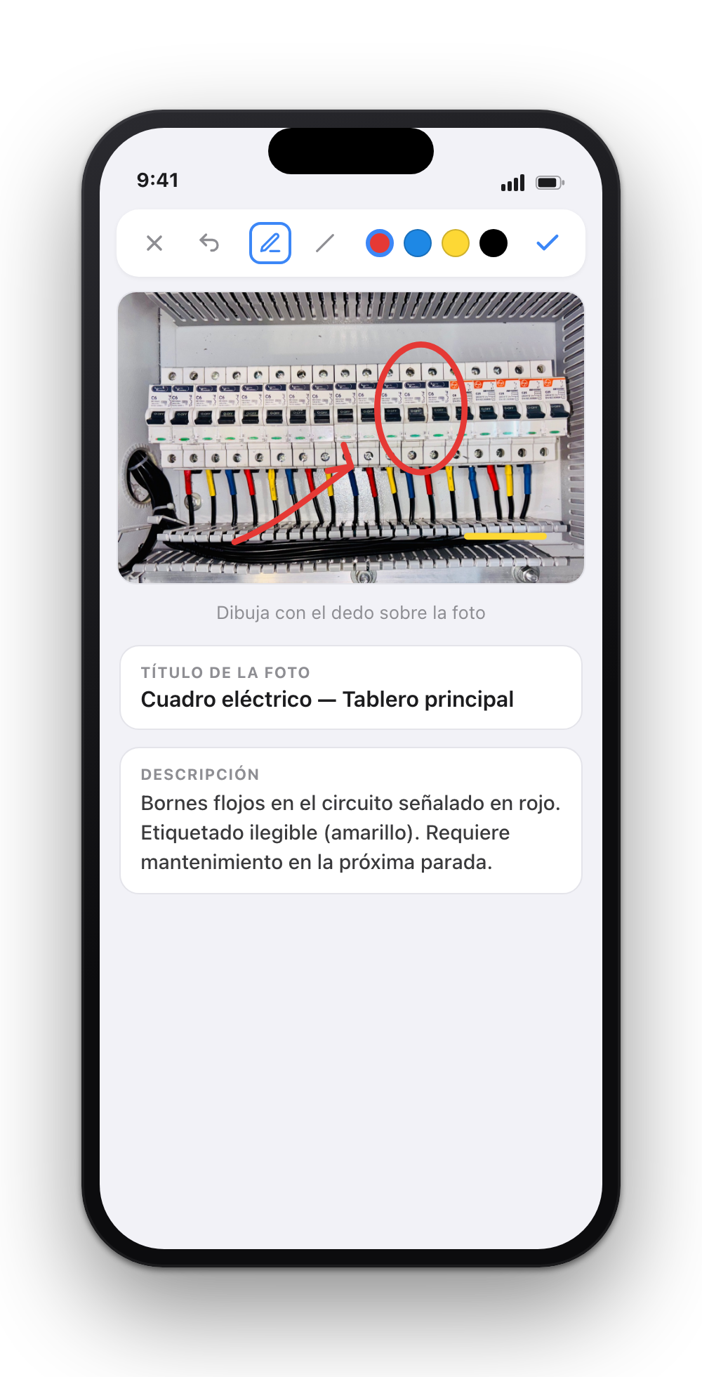 Anotar fotos en EasyReport